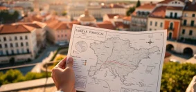 Explorez le cœur du Portugal avec une carte détaillée des régions et des villes