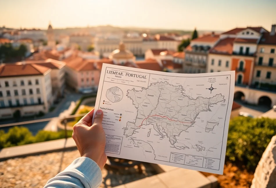 Explorez le cœur du Portugal avec une carte détaillée des régions et des villes